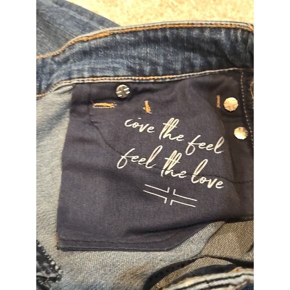 Liverpool Los Angeles‎ High-Rise Bermuda Denim Shorts Women's Size 2/26 Blue - Picture 4 of 5